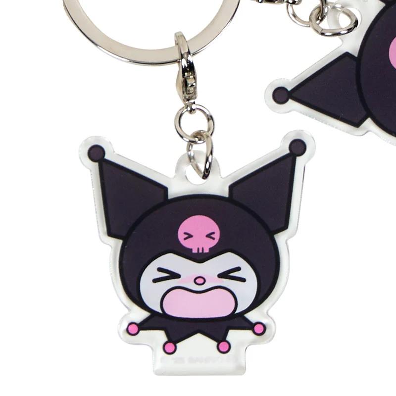Sanrio KUROMI 4-Piece Acrylic Key Chain ( Face ) NEW Sanrio Characters