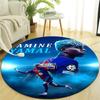 1pc Lamine Yamal  Print Round Carpet Chair Round Carpet Suitable for Bedroom Living Room Home Decorative Carpet