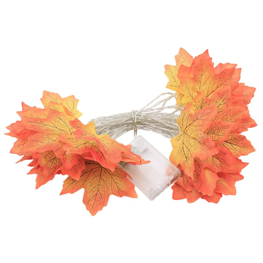 Decorations Wreath, Maple Leaf String Lights 10 LEDs, Decorations, Suitable For Home Holiday Wreath Indoor