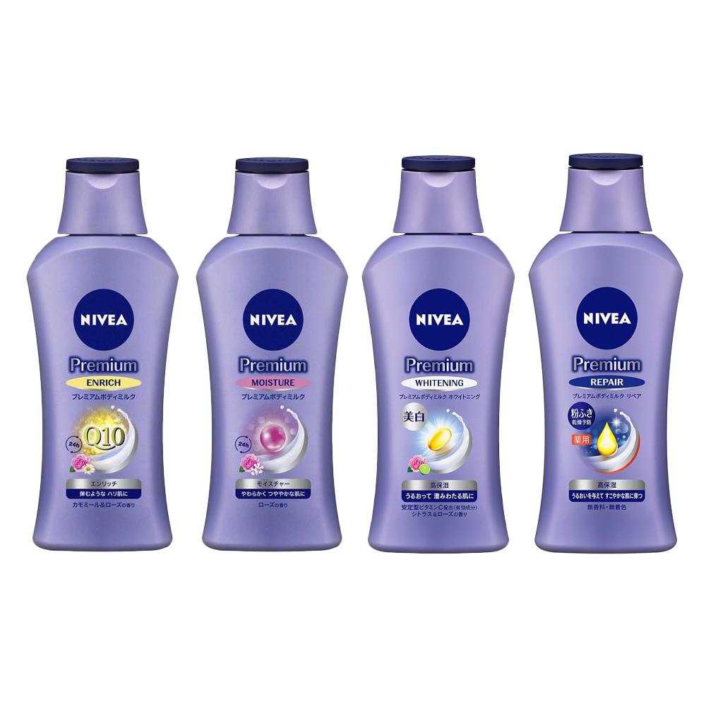 Nivea Premium Tělové mléko  Vyživující  Hydratační  Bělící  Regenerační