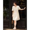 DeMana Summer A-Line Dress with Puff Sleeves