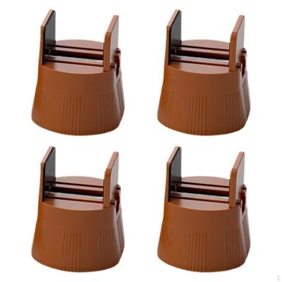 4 Bed Risers, Chair Shock Absorbing Adjustable Riser Blocks for Home,