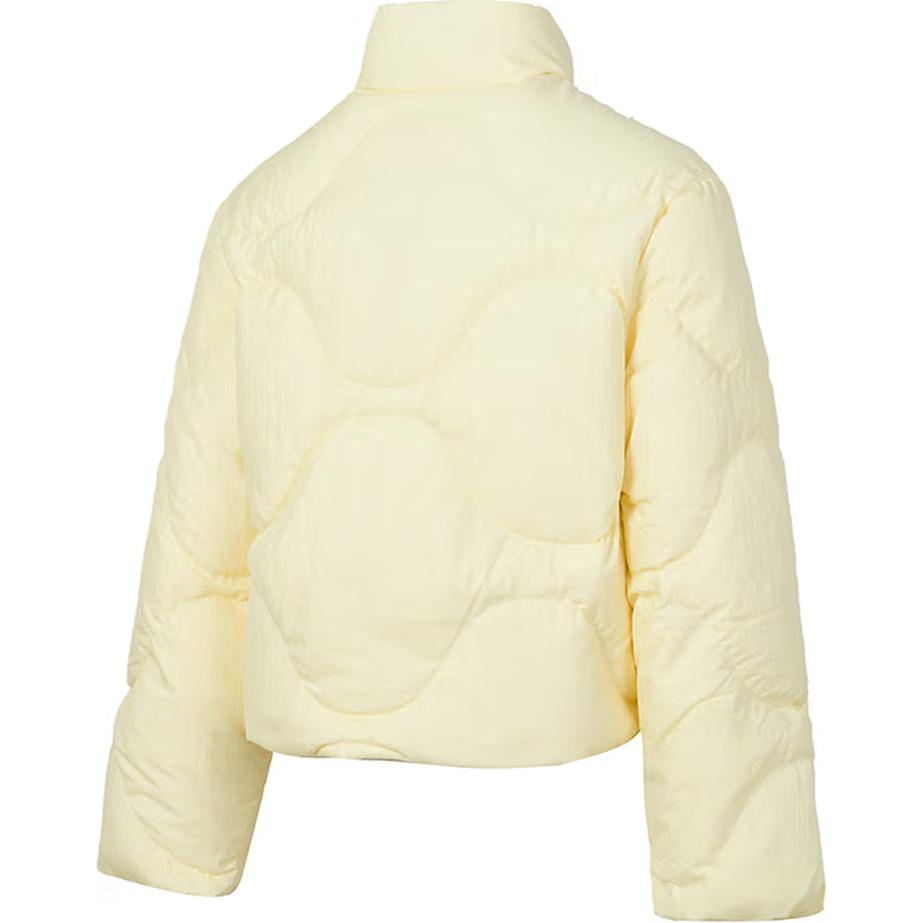 Adidas Logo Lightweight Warm Long Sleeve Down Jacket Women Jacket Yellow JG5946