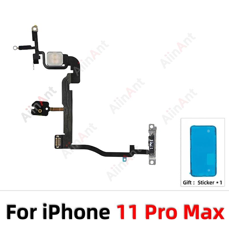 Power Volume Buttons FlashLight Power Flex Cable For iPhone 11 Pro X XR Xs Max 5s SE 6s 7 8 Plus SE 2 3 2020 2022 With Sticker