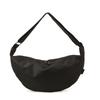 Korean Casual Style Large Capacity Girls Black Messenger Bag Student Canvas Shoulder Bag Commuter Bag Dumpling Bag Tide