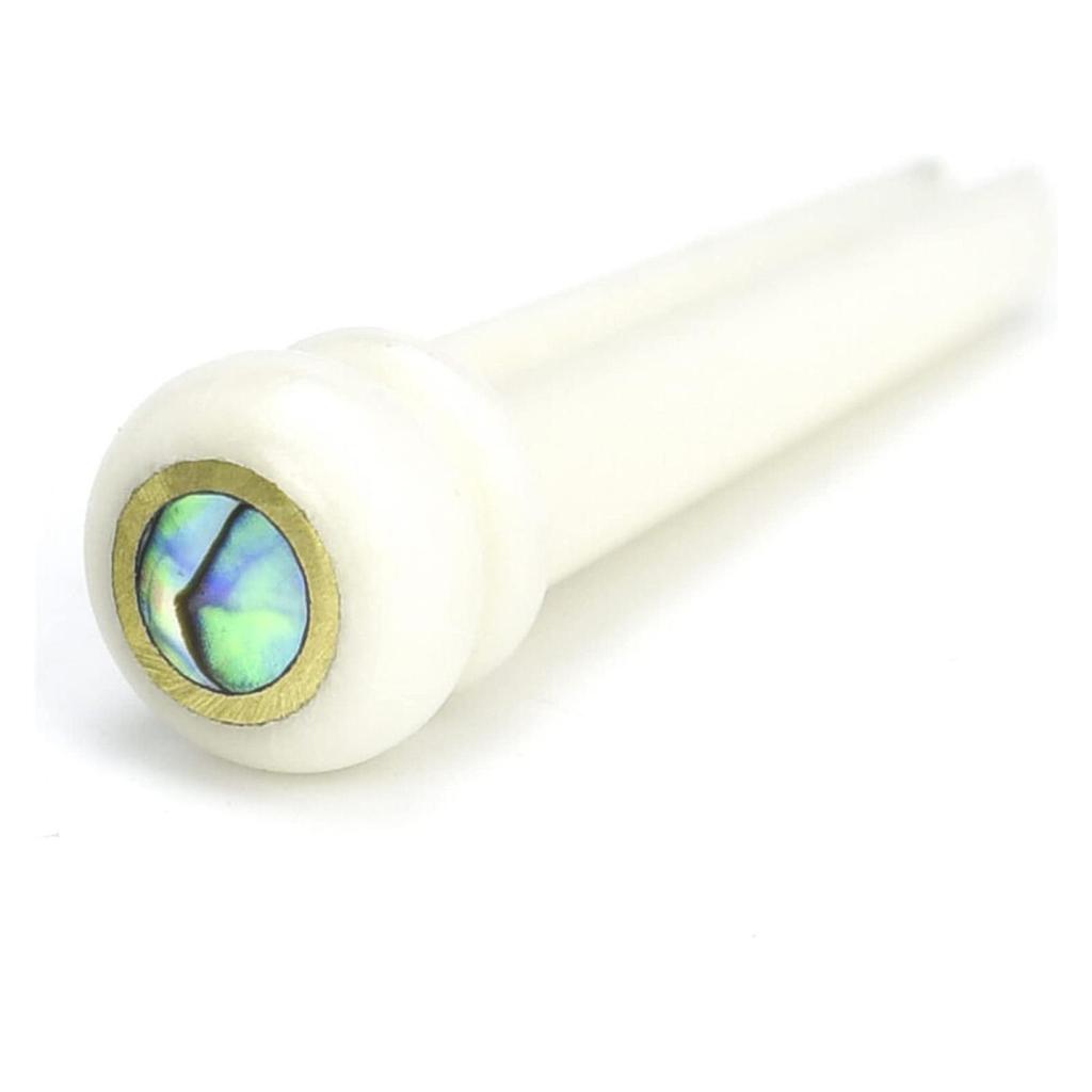 Acoustic Guitar Bridge Pins Miwayer Guitar Parts Real Bone Bridge Pegs with Shell Dot 6pcs