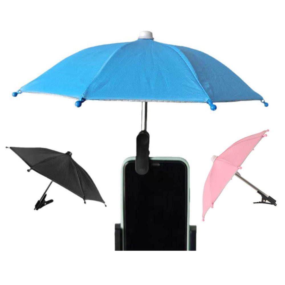 Mit Clip Handy-Regenschirmhalter Blendschutz Handy Wasserabweisender Regenschirm Motorrad