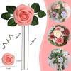 25Pcs Artificial Foam Rose Flowers with Stems for DIY Wedding Bouquets Centerpieces Mothers Day Valentines Home Party Decor