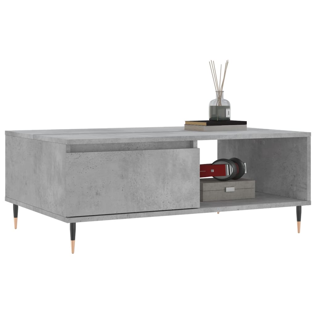  Coffee Table, Concrete Grey, 90x60x35 Cm