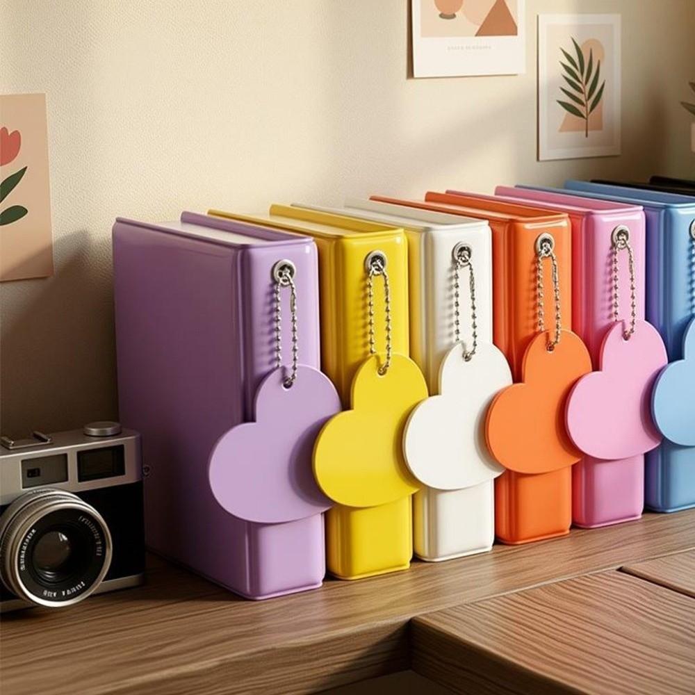 Heart Cutout Card Book Macaron Photo Binder Portable Card Storage Kpop Card Keep