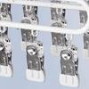 1/2/3Pcs Coat Hanger with 8 Clips Multi-Function Storage Hanger Space-Saving Hanging Wardrobe Organizer Jeans Skirts Scarves Belts Towels Accessories