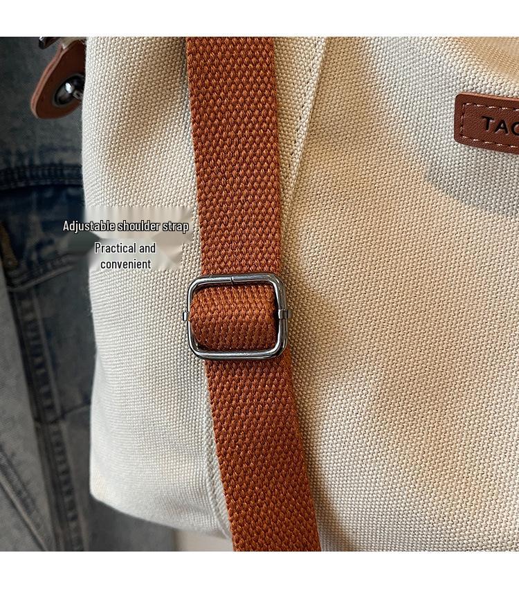Trendy Lightweight Canvas Crossbody Bag - Large Capacity, Versatile Korean Style 2025