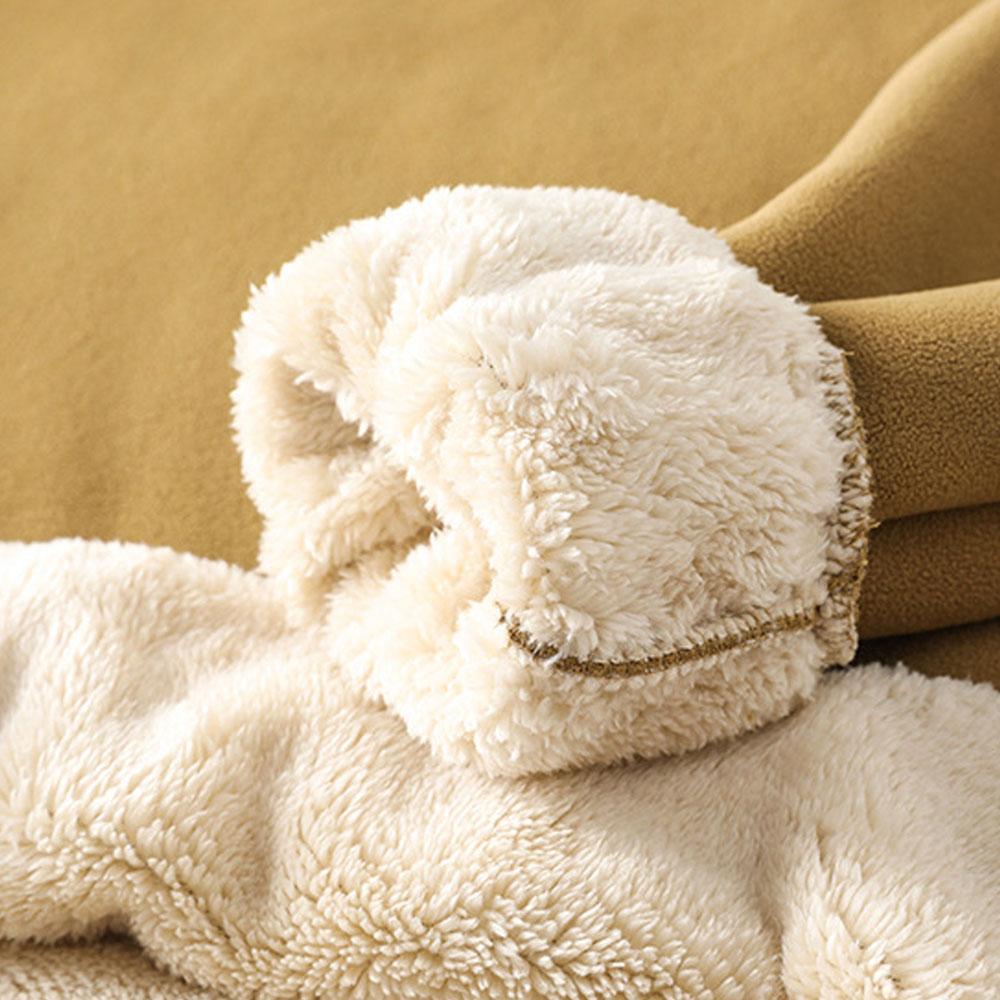 High Quality Men's Women's Oversized Autumn Winter Plus Velvet Long Sleeve Tops Blouse T-Shirts Undershirts For Men Lamb Wool Pullovers Sweatshirts