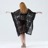 Swim Cover Up Lace White Beach Dress Sexy Long Cover up Woman Swimwear Bikini Tunic Long Pareos Robe Beachwear Outfit