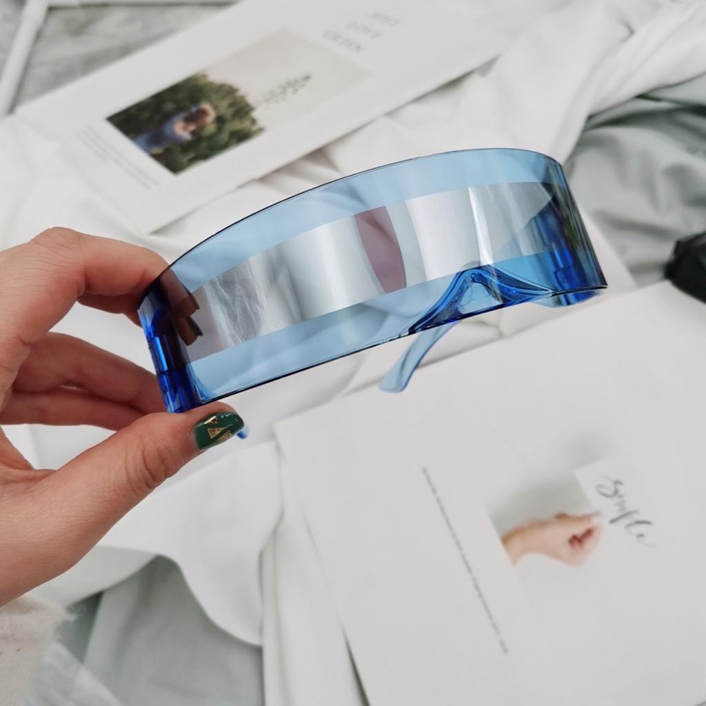 Sense of Science and Technology Integrated Women Men Sunglasses Laser Eyeglasses Mirrored Lens Eyewear Unisex Sun Glasses