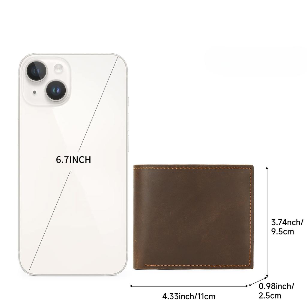 Short Leather Wallet with Multiple Slots, Coin Purse, Card Case, High-end Bag, Leather Wallet, Men's Style