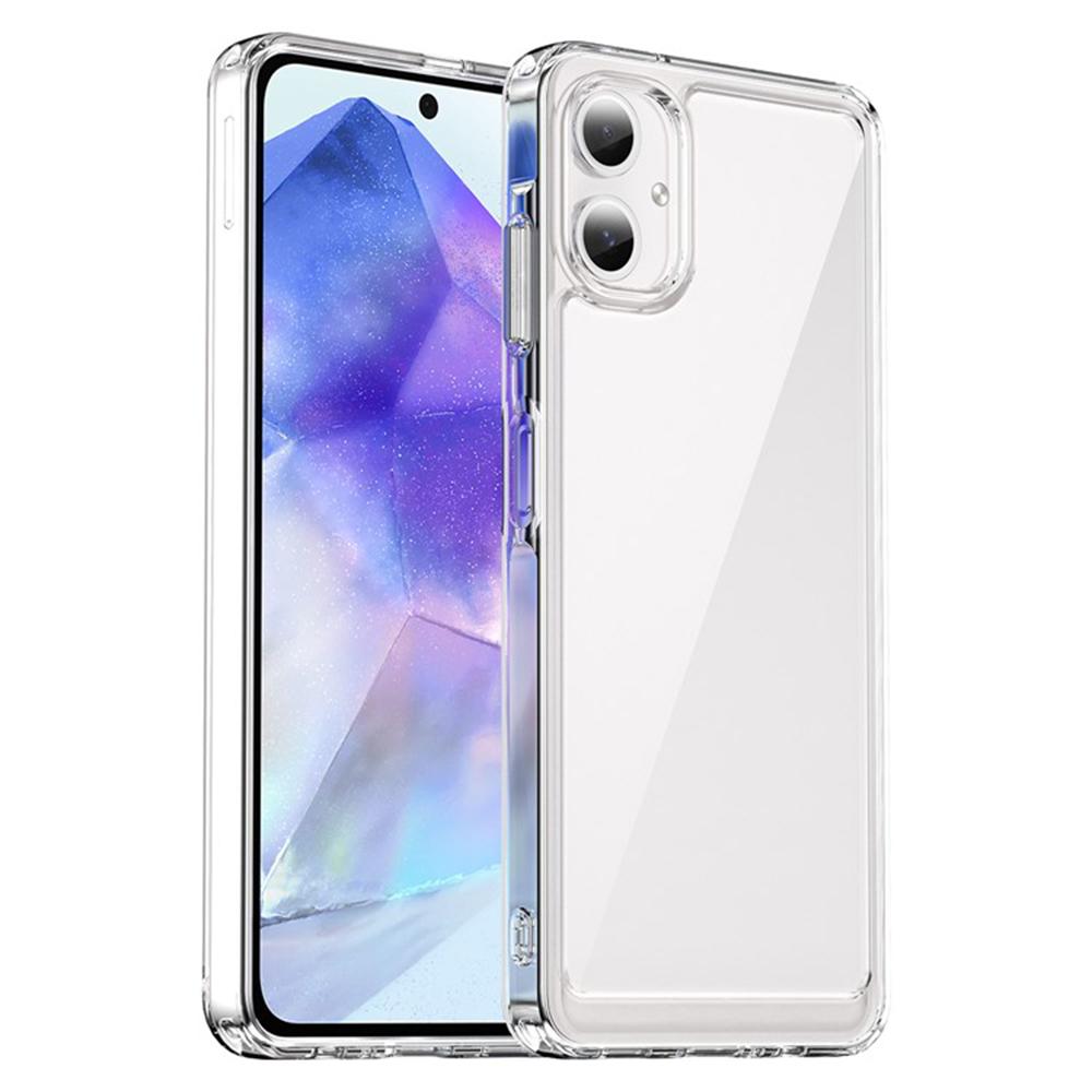 

WANLONFENG MF2 Series For Samsung Galaxy A06 4G Case TPU Acrylic Clear Phone Cover with 2Pcs Tempered Glass Film Type A