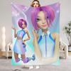 W-Winx C-Club Blanket Beauty Girl Print Flannel Blanket for Home Living Room Bedroom Decor New Year Christmas Gift for Kids