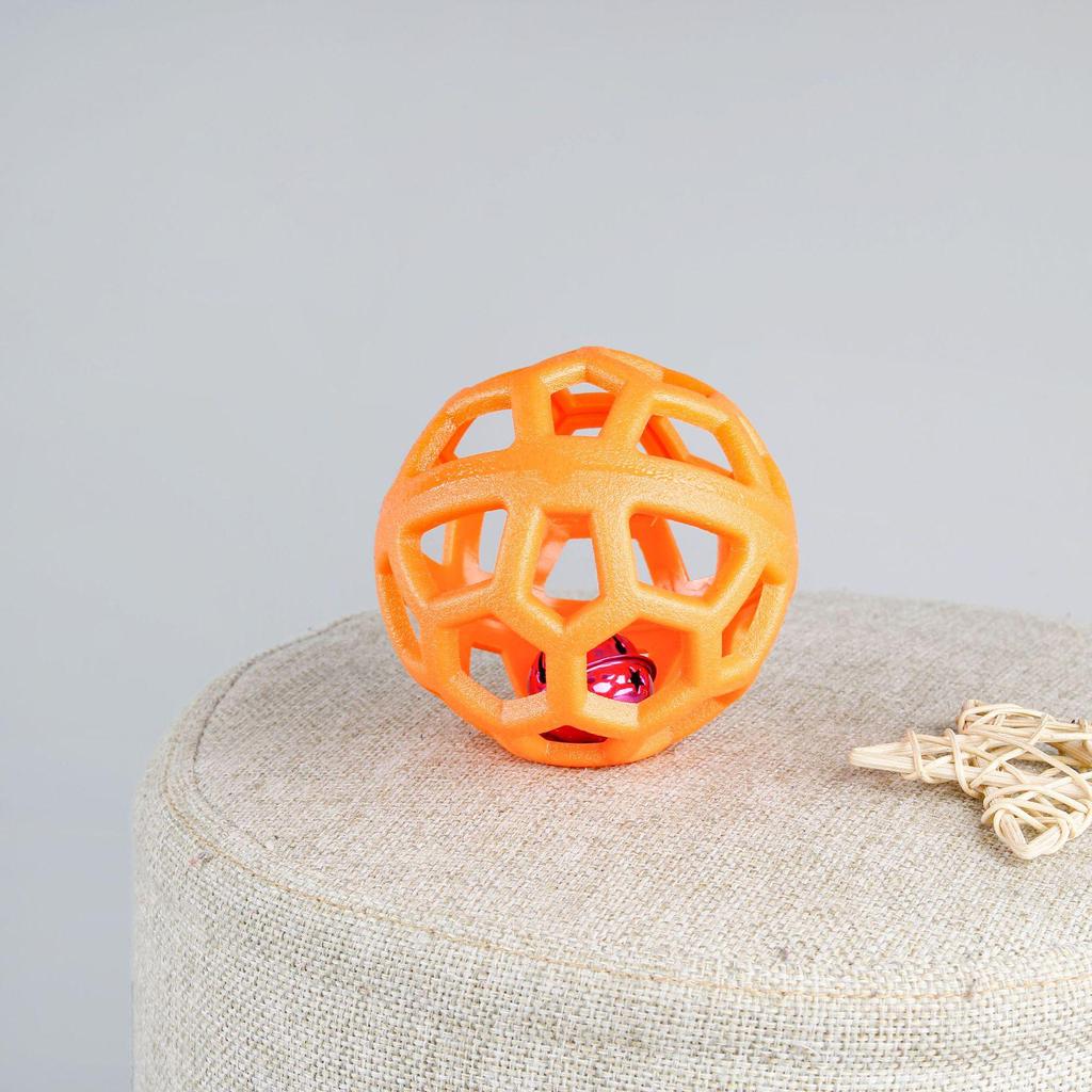 Durable Geometric TPR Pet Toy Ball for Dogs and Cats