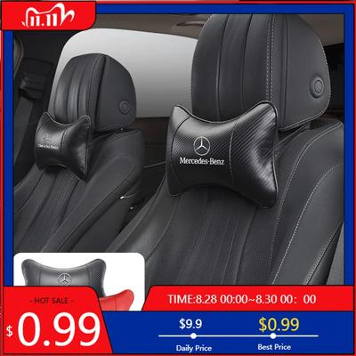 GLC GLB Samochód Włókno węglowe Zagłówek Siedzenia Poduszka pod kark Podpora głowy Dla Mercedes Benz AMG GLE GLS CLS GLC CLA GLA GLK ML C197 R231