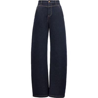 Women's Washed Denim Banana Fit Jeans