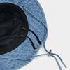 Nuovo Cappello Secchiello in Denim Lavato Donna Cappello da Sole da Esterno Unisex Cappelli Bob Panama da Pescatore