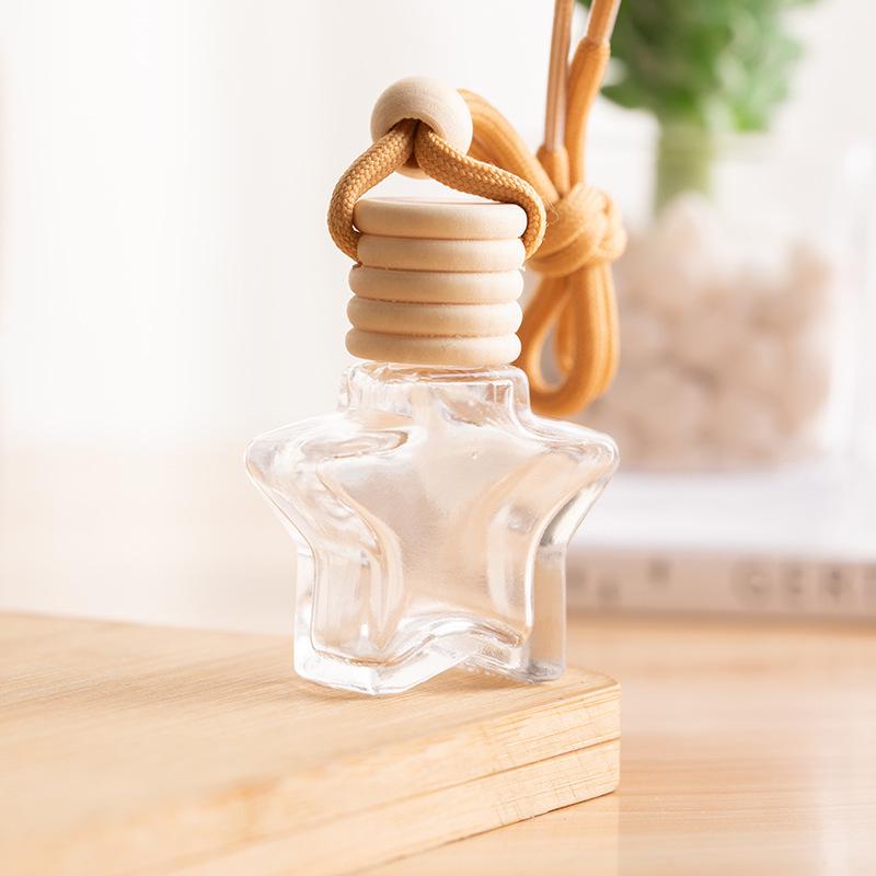 Car Glass Aromatherapy Lanyard for Air Vent - Refillable Perfume Bottle