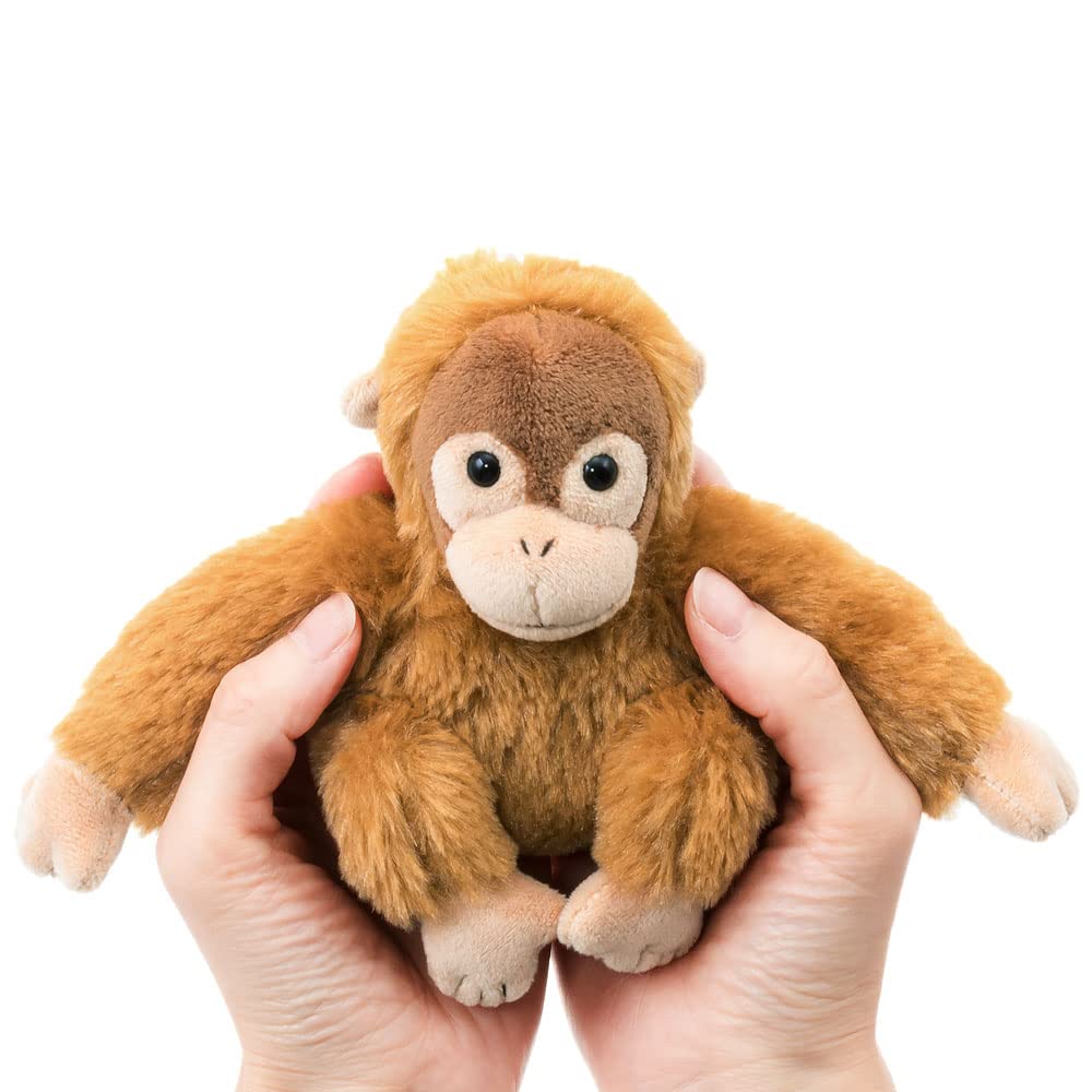 COLORATA Orangutan Plush Mascot (Realistic Wild AnimalWith Chain) Realistic Cute Keychain Doll Gift (Twice Tested)  Christmas Present