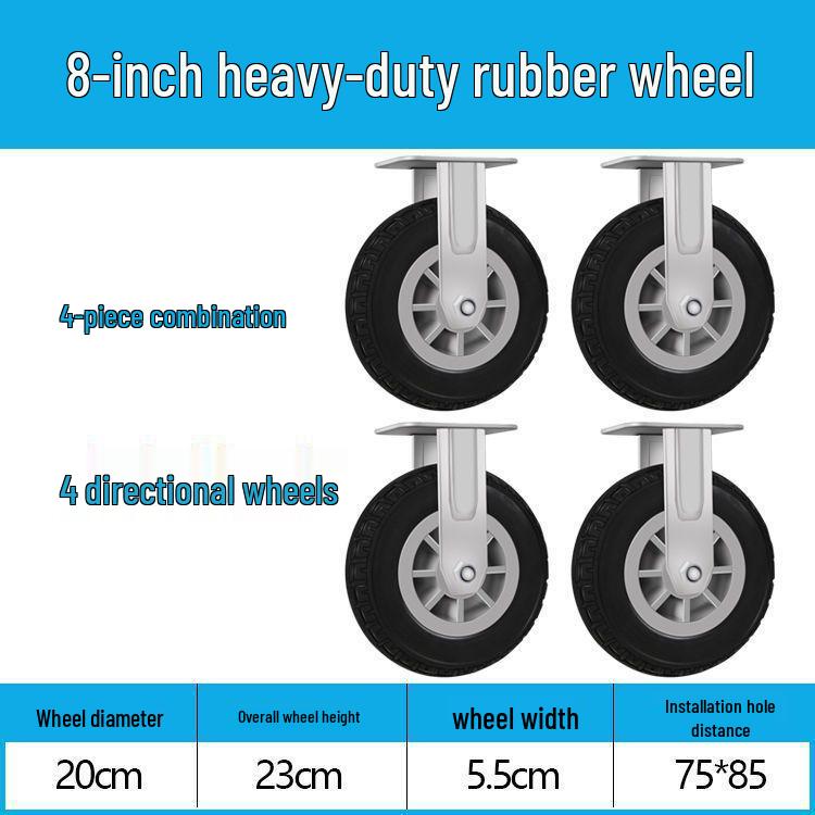 Těžká tichá otočná kolečka (2-8 palců) pro vozíky a malé ruční vozíky