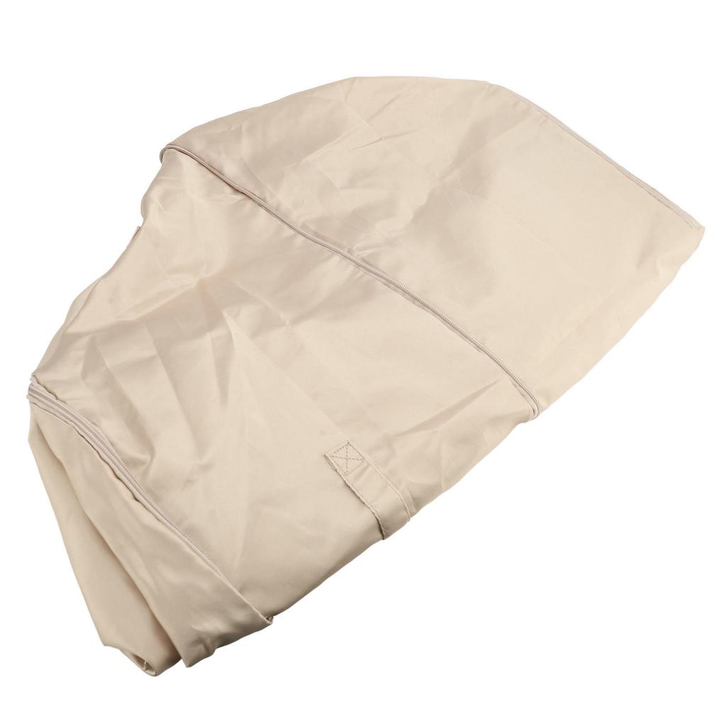 Moving Clothes Organizer Bag Large Capacity Foldable Space Saving Bedding Storage Container Apricot
