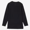 The North Face Long Sleeve Warm Crew Antibacterial and Size 150 Kids' Shirt, Unisex, High-Energy Insulation, Odor-Resistant, Black,