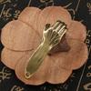 Home Decoration Metal Bottle Opener Retro Brass Helping Hand Keyring  Desktop trinkets