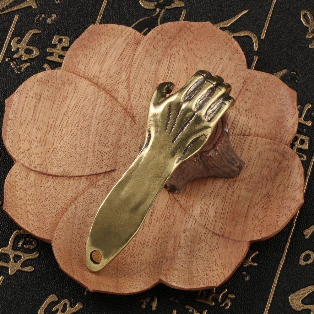 Home Decoration Metal Bottle Opener Retro Brass Helping Hand Keyring  Desktop trinkets