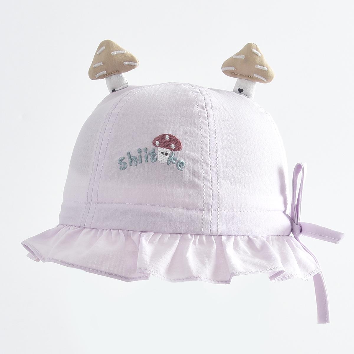 Adorable Mushroom-Shaped Kids  Sun Hat - Cartoon Design, Windproof and Outdoor-Ready. 40-42cm фиолетовый