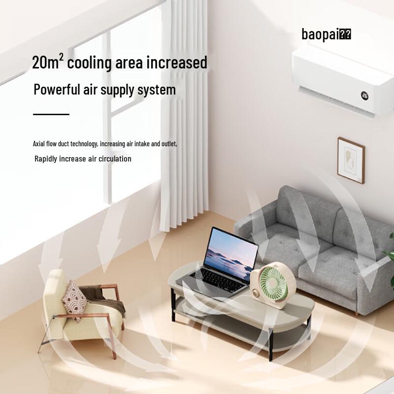 BAOPAI High-Speed Silent Desktop Fan