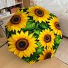 1PC Sunflower Pattern Umbrella-8-Rib Reinforced Portable Folding Travel Suitable for All Seasons Outdoor Daily Use-H0349