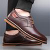 High Quality Mens Leather Shoes Luxury Cowhide Casual Shoes Lace Up Oxford Shoe Large Size Business Dress Shoes for Men Sneakers