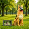German Shepherd Dog Micro Building Blocks Toy - Simulation Animal Ornament Gift for Kids