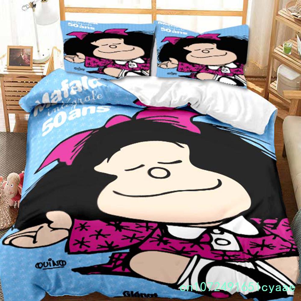 Mafalda Cartoon Quino Comics Bedding Set Duvet Cover Set Adult Children Single Double King Size Duvet Cover And Pillowcases Gift