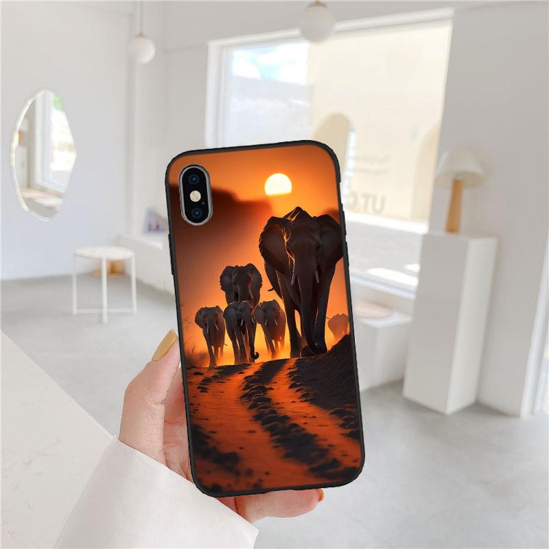 QT3 Animal Elephant Phone Case for Samsung Galaxy A05 A05S A12 A13 A15 A33 A53 A73 M15E M55 S10 S10E S20 Ultra Lite Plus Fe