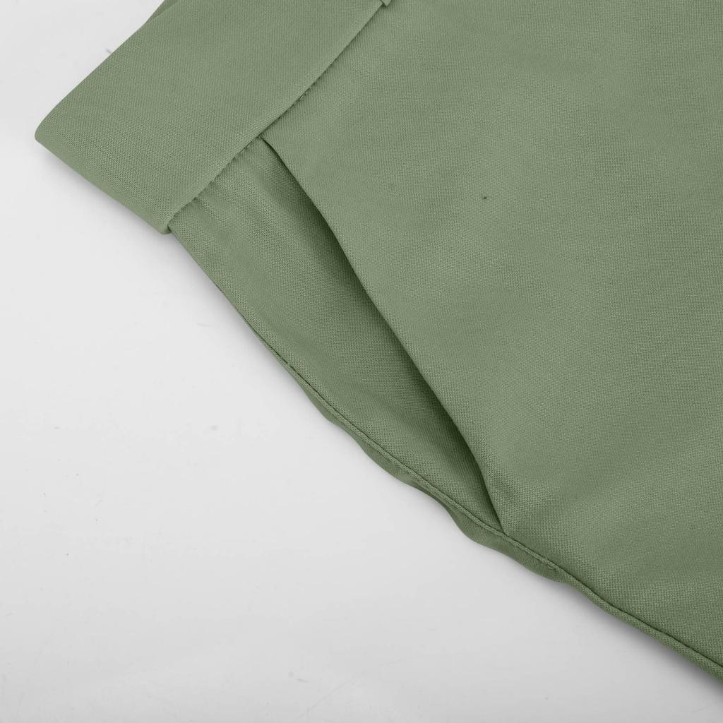 Women's Casual Stretch Chino Shorts with Pockets, Comfortable Mid-Rise Summer Shorts for Everyday Wear Rust Color