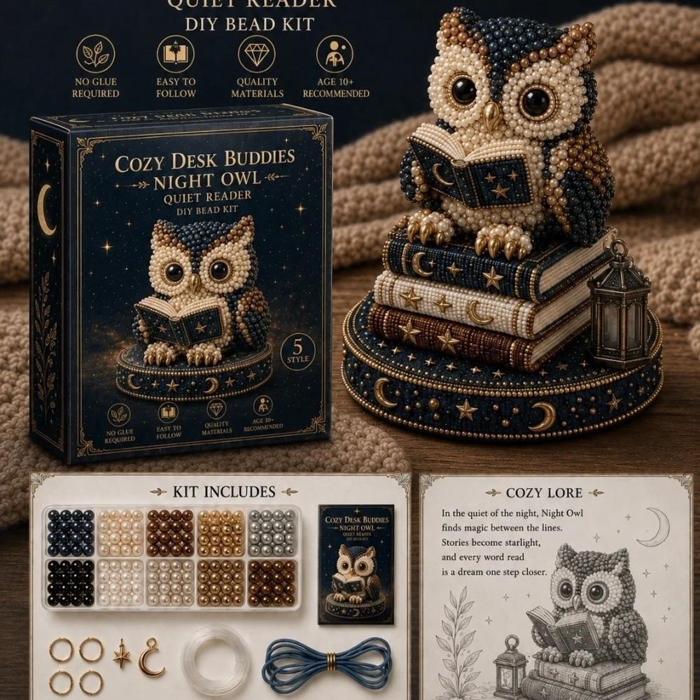 3D Design Animal Guardian Beading Kit Animal Shape Bead Craft Set  For Adults & Kids