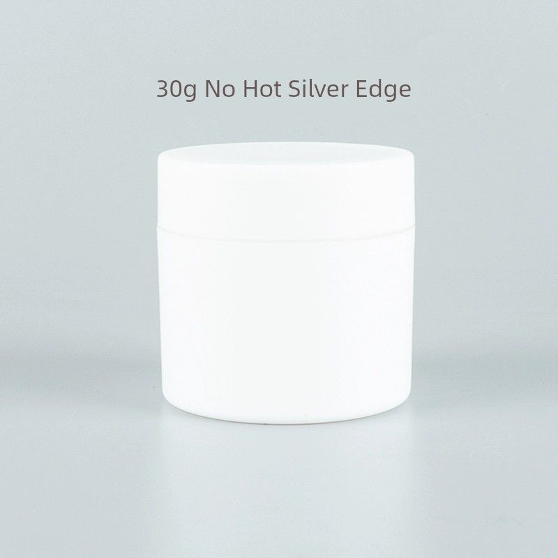 Storage Bottle White Double Layer Cream Box 30g (No Hot Silver) Cream Bottle(With Liner)