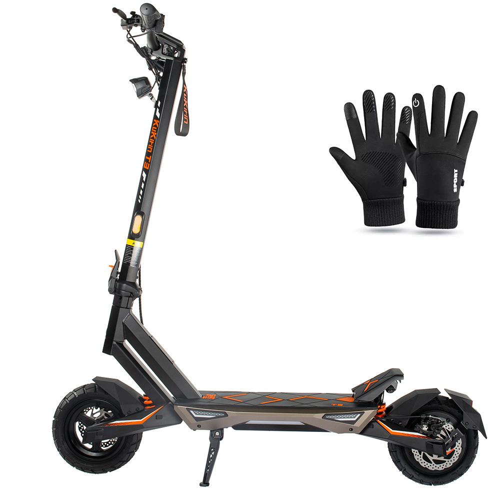 Trotinete Elétrica Adulto Kukirin T3 Motor 800W Trotinete Elétrica Dobrável Velocidade Máxima 45Km/h 48V 15.6AH Autonomia 58Km Carga 120KG Preto