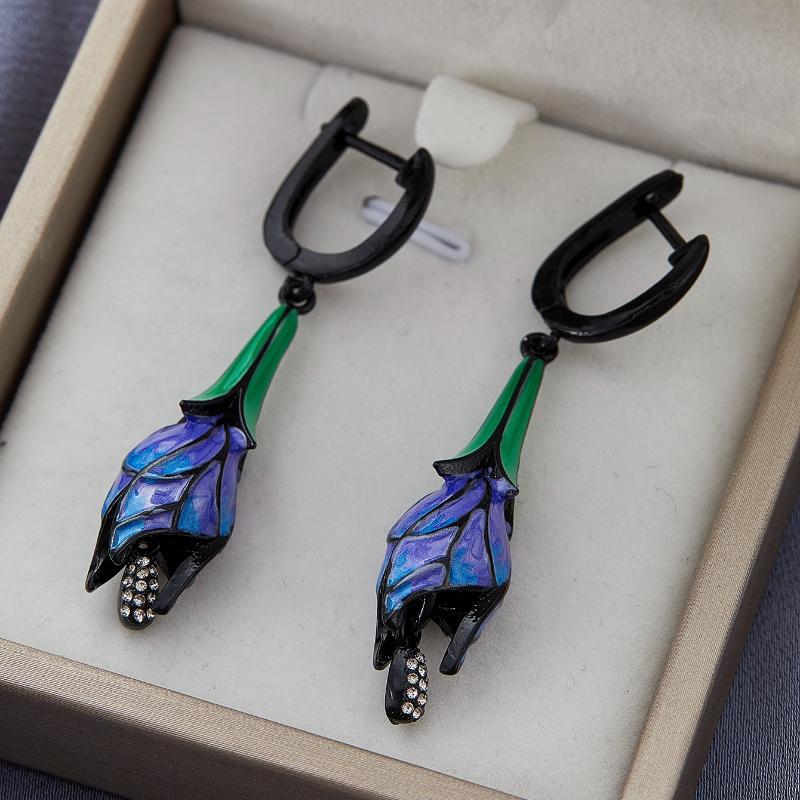 Vintage Ethnic Style Irregular Pendant Earrings Ladies Niche Personality Creative Holiday Party Fashion  Accessories