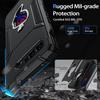 For ROG Phone 5 Case Black Hard Shell with Phone Stand Shockproof Protective Case for Asus ROG5 Gaming Phone