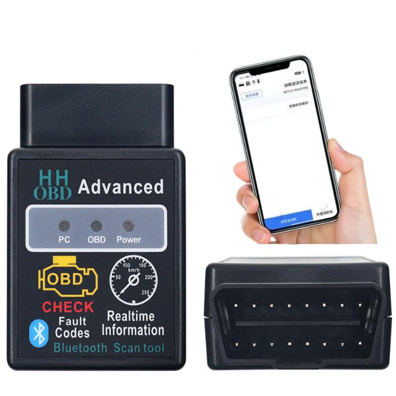 Bluetooth-kompatibel bil OBD2-skanner Elm327 V1.5 kodläsare OBDII diagnostikverktyg diagnosskanner för Android iOS Windows