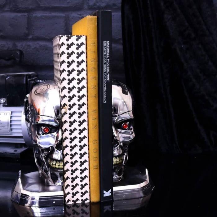 Serre-livres terminator - terminator - t-800 - argent - gris - adulte