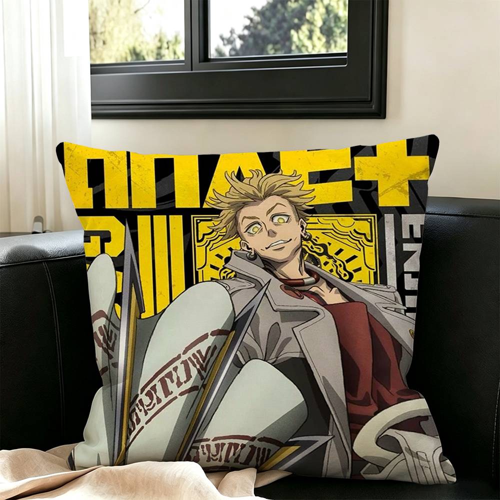 Gachiakuta Anime Pillow Case Square Double-Sided Sofa Cushion Cover Bedroom Bedside Pillow
