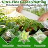 10Ft Insect Barrier Netting Fine Mesh Plant Cover Garden Row Cover Bird Netting for Raised Beds Greenhouse Vegetables Fruits